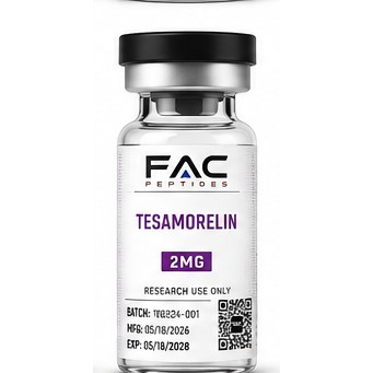 Tesamorelin research peptide vial